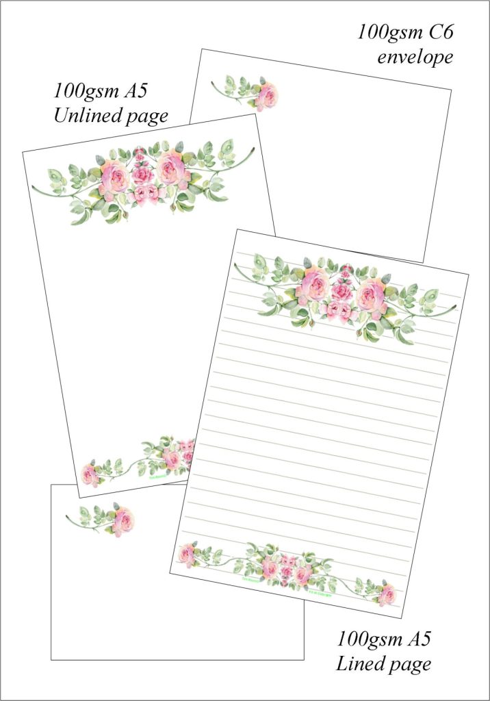 Write Me Roses Kit Ten Pink Roses - Beautiful Writing Sets