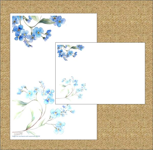 "Forget me not flowers" (with watermark)