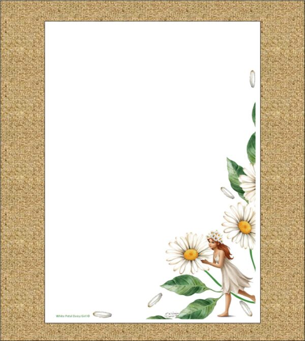 "White Petal Daisy Girl"