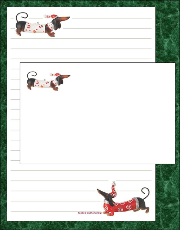 "Festive Dachshund"