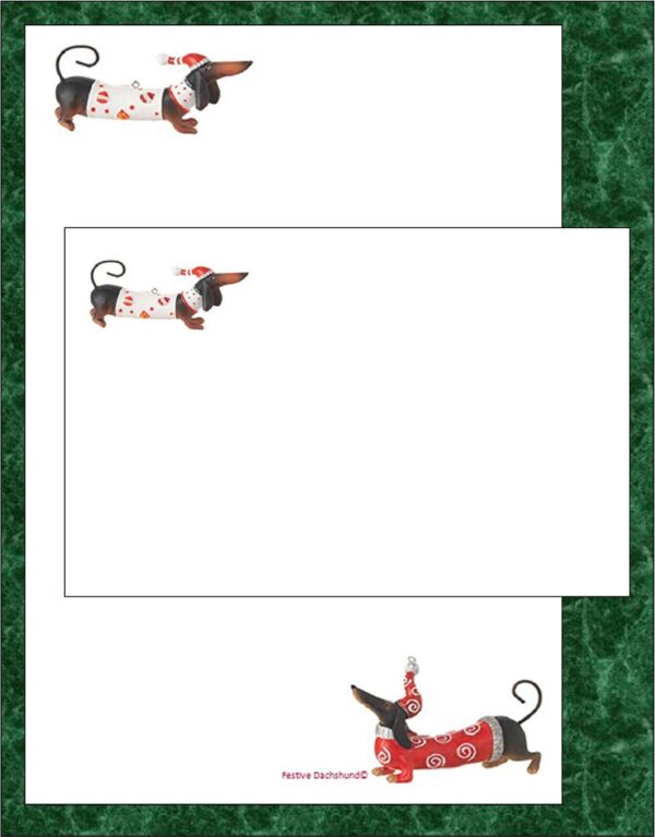 "Festive Dachshund"